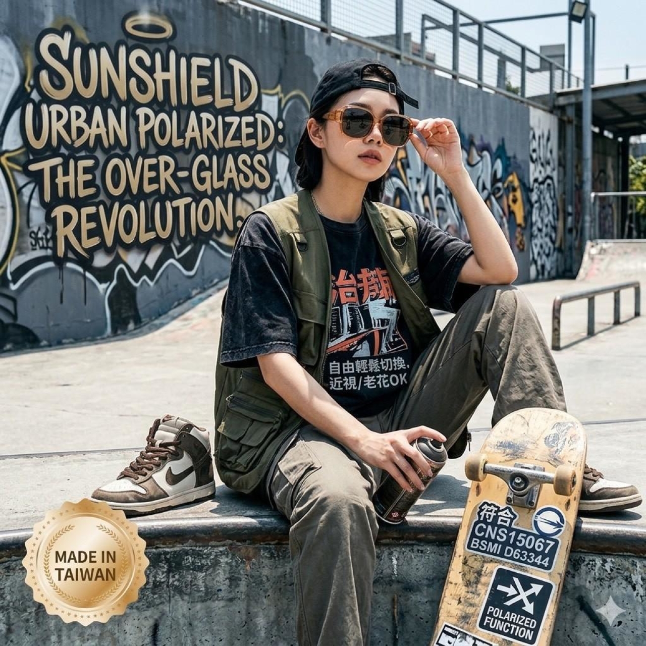 外銷日本爆款 SunShield 強光OUT 近視族一秒變鏡偏光套鏡