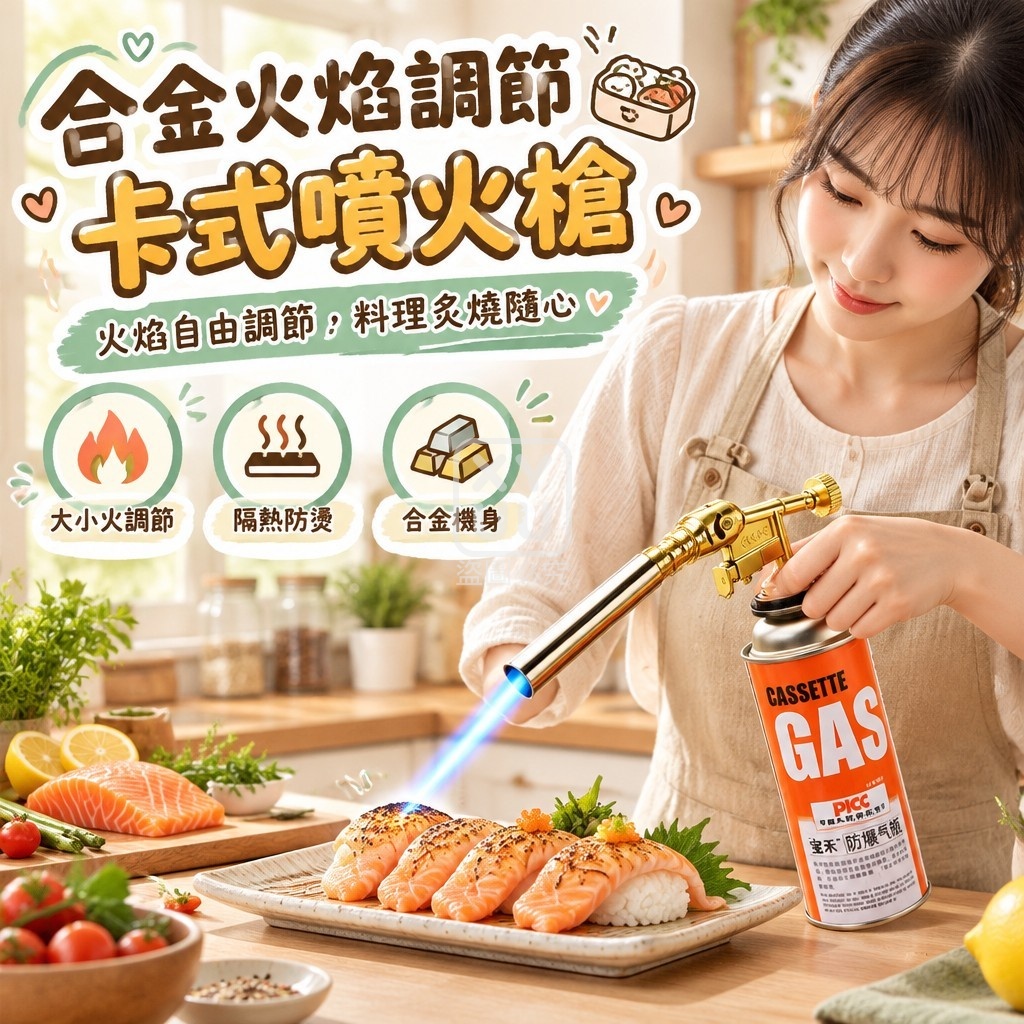 合金火焰調節卡式噴火槍