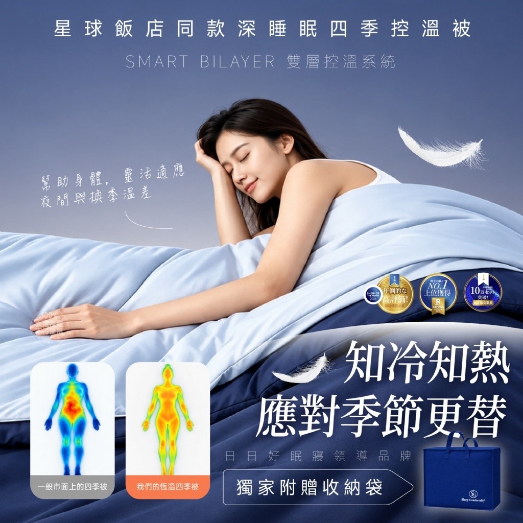 日日好眠®星球飯店同款深睡眠四季控溫被